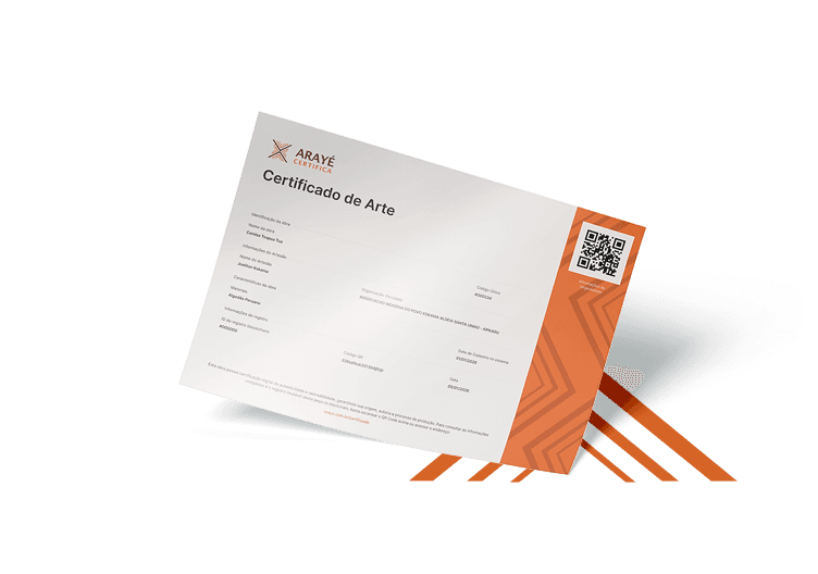 Certificado de arte da Arayé